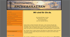 Desktop Screenshot of bestattungen-eschershausen.de