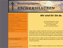 Tablet Screenshot of bestattungen-eschershausen.de